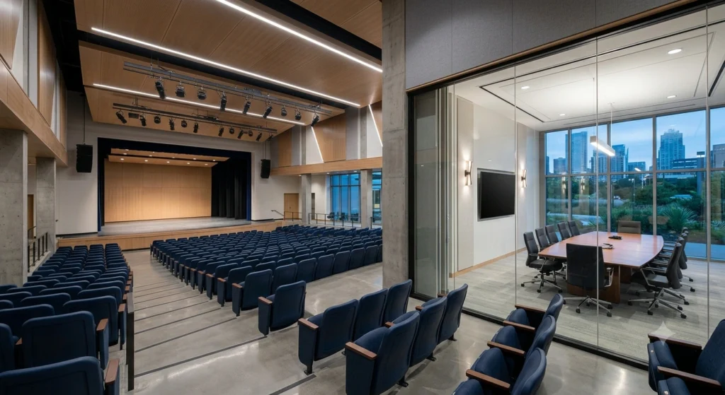 Conference rooms and auditoriums